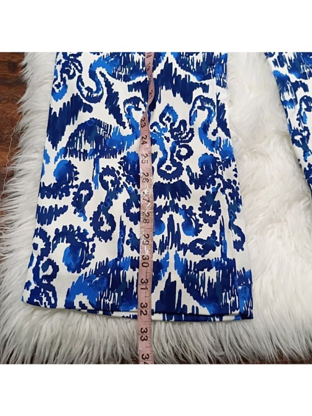 Lilly Pulitzer size 00 Wide Leg Flowy Resortwear Blue Old money Hamptons NWT - Picture 6 of 13